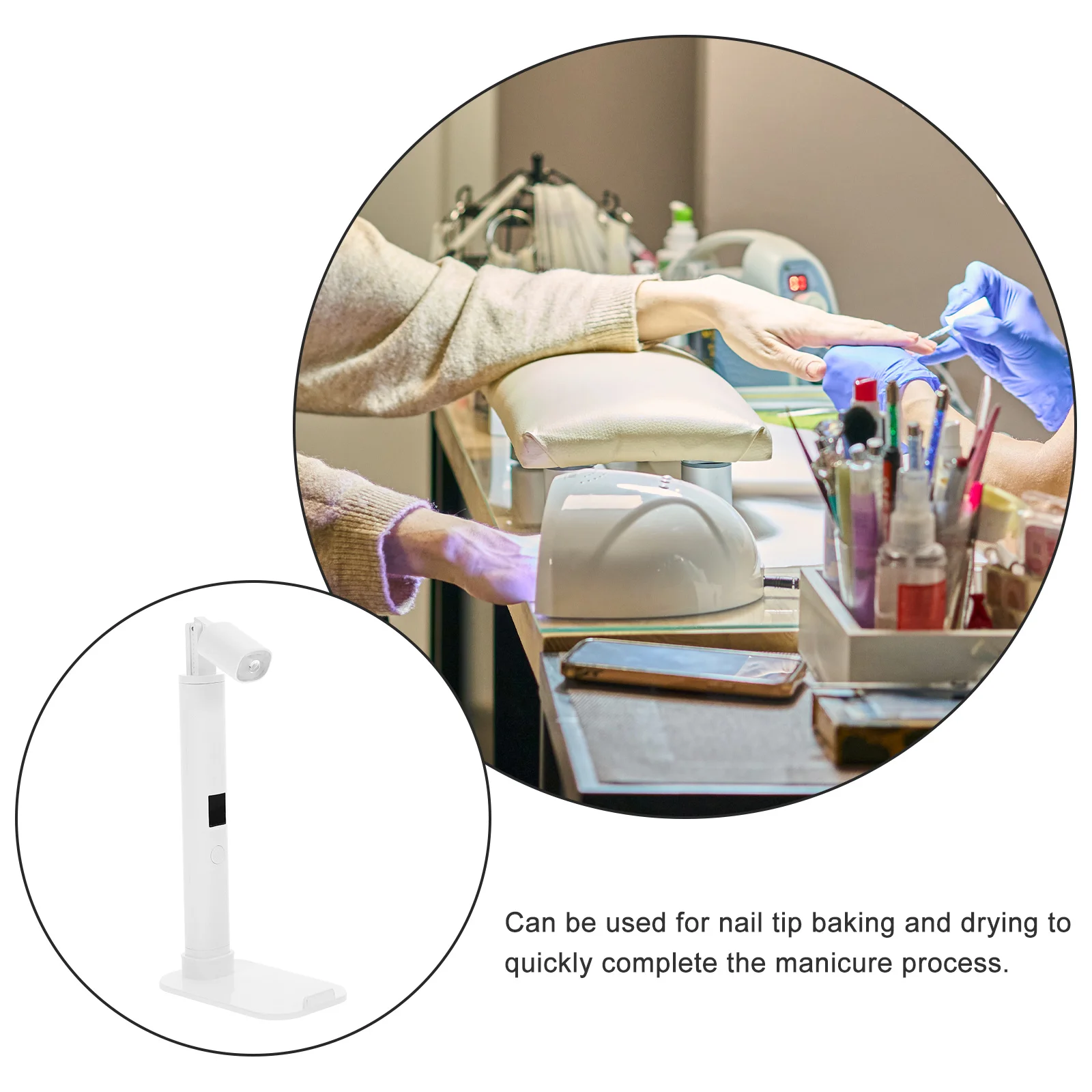 Mini lampka UV do paznokci, przenośne narzędzie do manicure, szybkie suszenie lakieru do paznokci, do użytku domowego i salonowego, wykonana z materiału ABS, narzędzia do manicure.