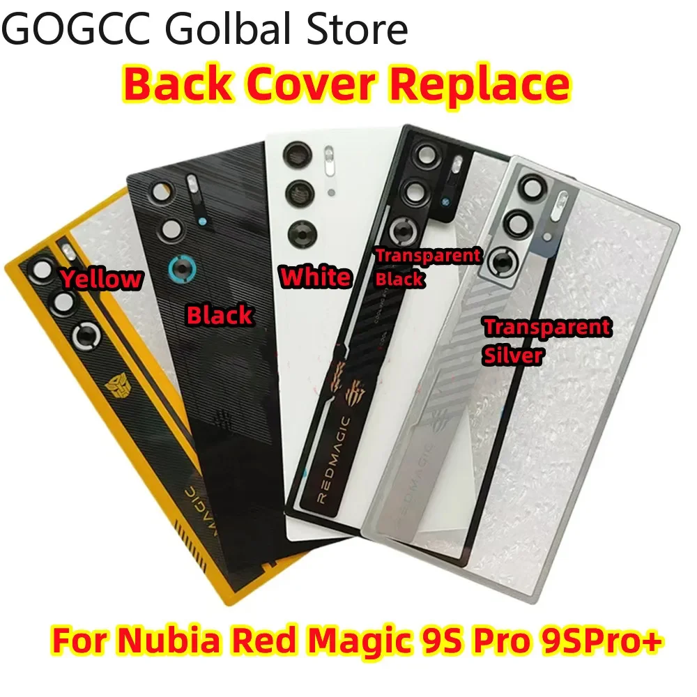 Repair Origina For ZTE Nubia Red Magic 9S Pro 9S Pro+ Plus Back Cover Glass Rear Battery Case Shell Housing Replacement Global