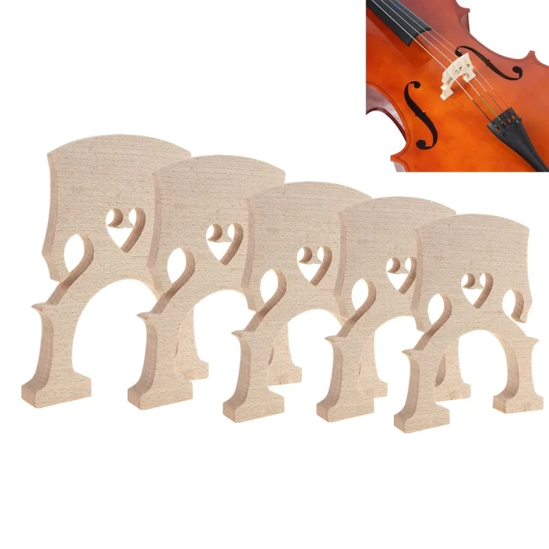 3 Stück 4/4 3/4 1/2 1/4 Cello-Ahornbrücken, Violoncello-Brücken in voller Größe