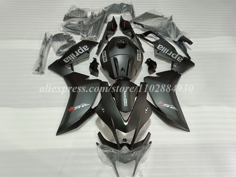 

Комплект обтекателей из АБС-пластика, 4 подарка, подходит для Aprilia RS125 RS4 50 125 2012 2013 2014 2015 12 13 14 15, комплект обтекателей, матовый черный