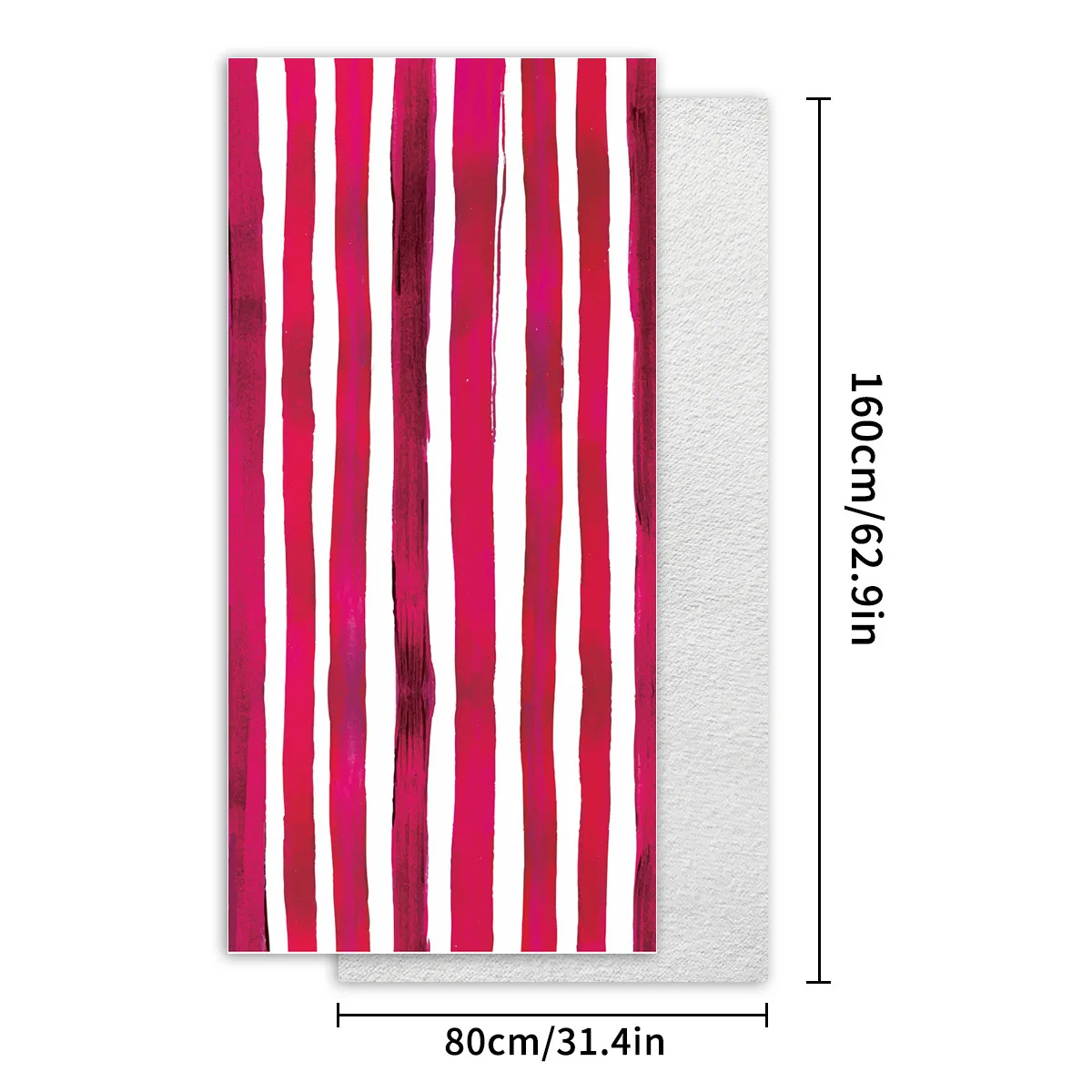 Colorful Stripes Beach Towel Microfiber Oversize Extra Large Quick Drying Quick Fast Dry Sand Free 80x160cm Proof Pool Towel