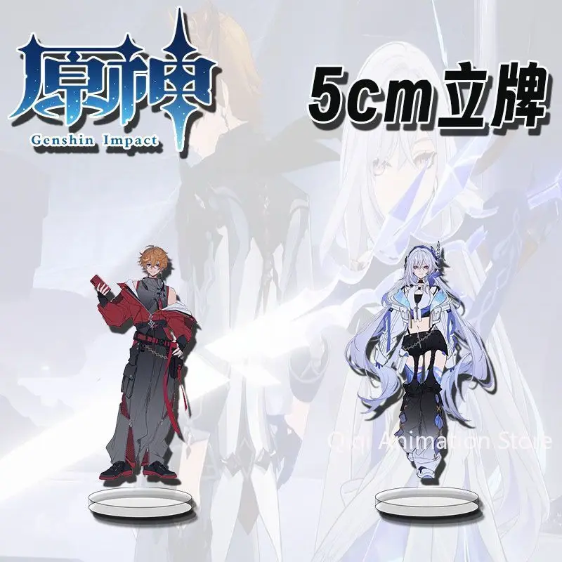 

Anime Genshin Impact Skirk Tartaglia Acrylic Stand Model Cosplay Desk Decor Model Plate Props Ornaments Christmas Gifts
