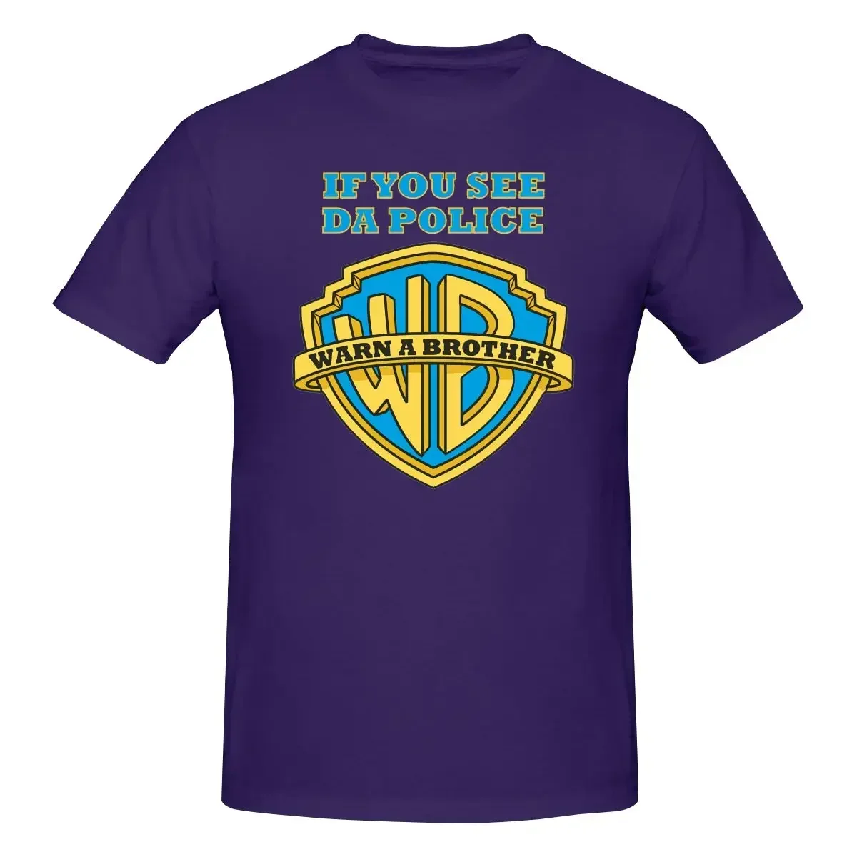 If You See Da Police Warn A Brother Funny Parody Cops Swag Shirt T-shirt Tee Print Premium