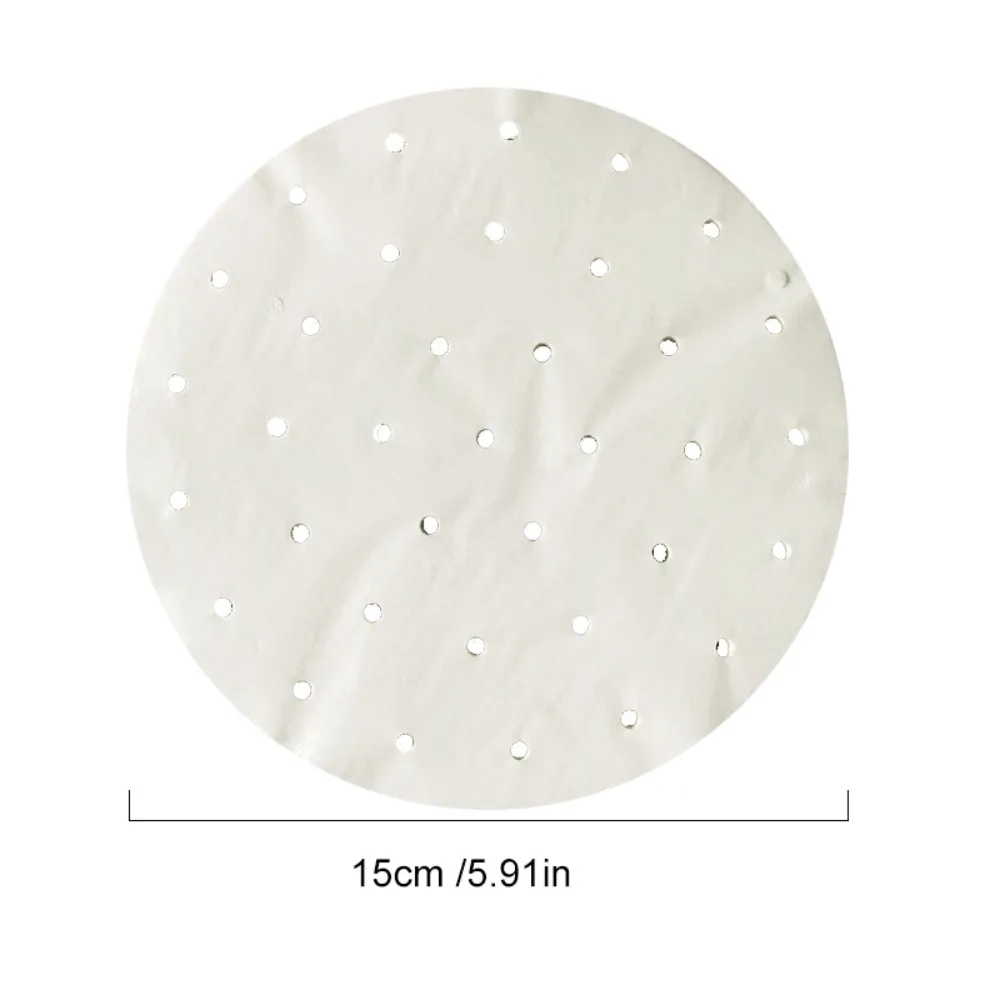 100Pcs New 4/5/6/7/8in Steamer Paper Disposable Round Bread Bakery Paper Buns Pastries Non-stick Paper Kitchen Cooking Tools