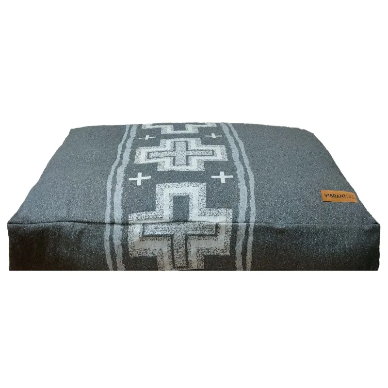 

Life Rectangular Jacquard Bed Grey for Medium Size Dog