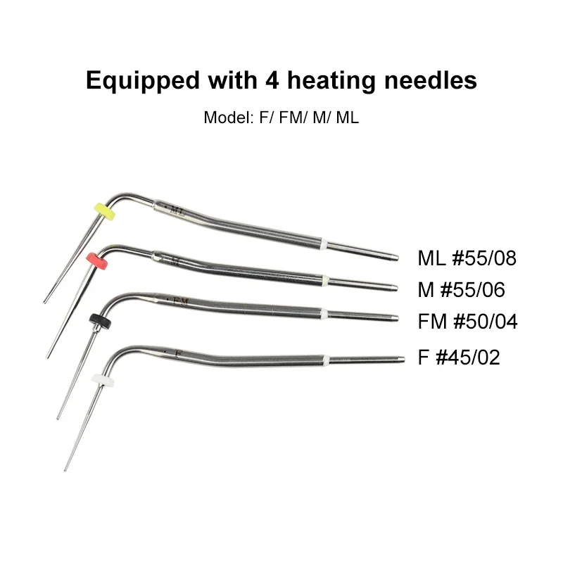 VVDental Wurzelkanal-Abfüllmaschine mit 4 Spitzen und 2 Batterien, kabelloses Guttapercha-Obturationssystem, beheizter Endo-Stift