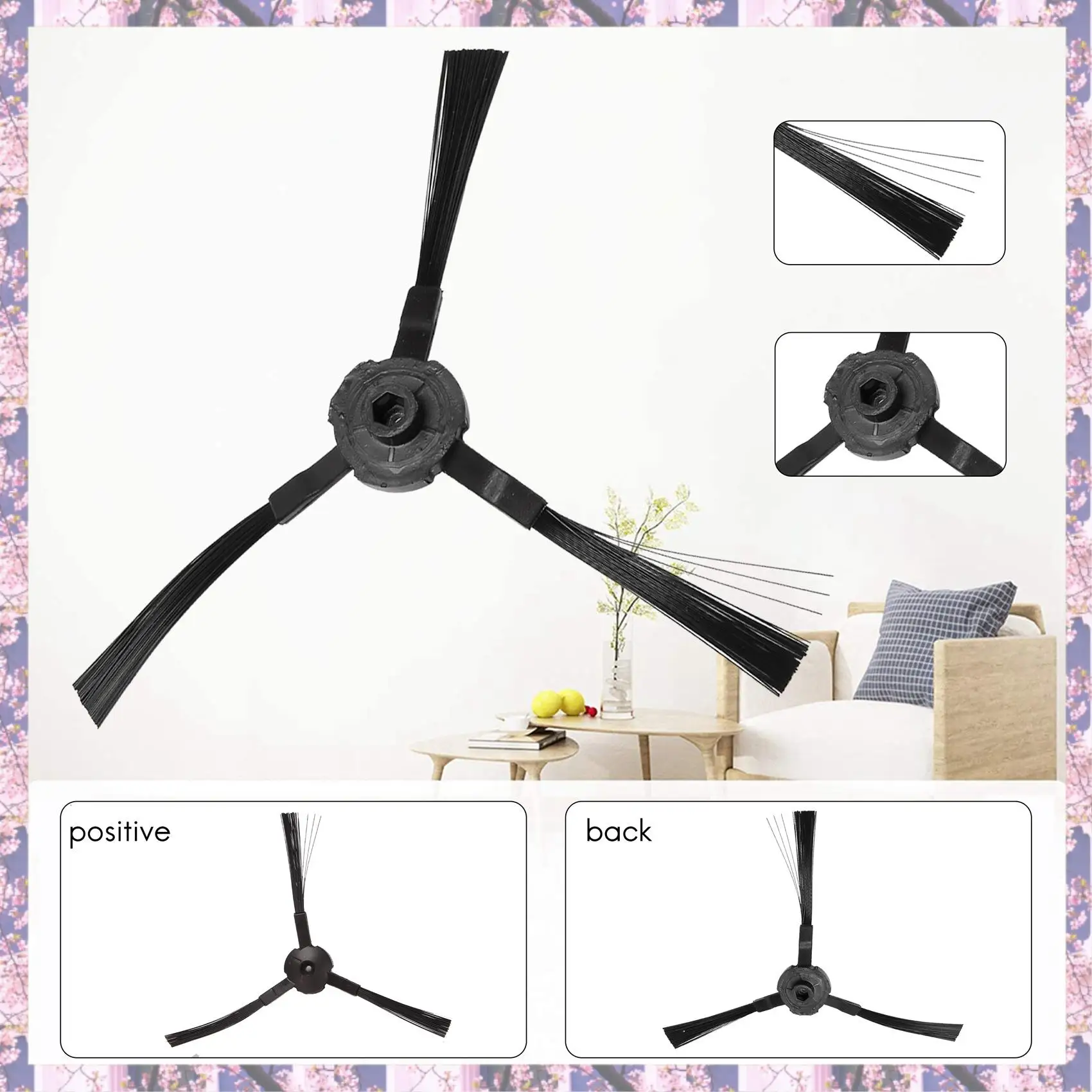 L73A 2025-Filter+Brushes+Mop+Sponge For Ecovacs Deebot Cen663 Cen664 Dm82 Vacuum Cleaner