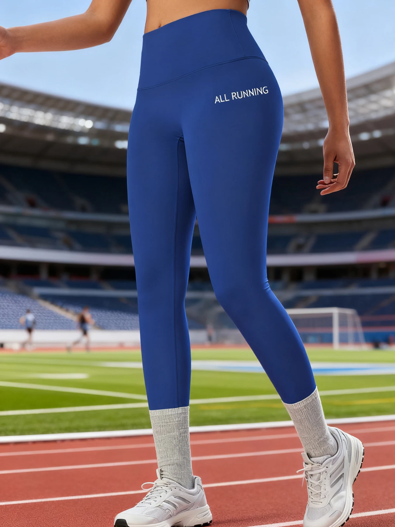 

1pc Yoga Pants For Women, Slim Fit, High Waisted, Waist Cinching, Hip Lifting Pocket, Fitness Pants, Running Tight Fit