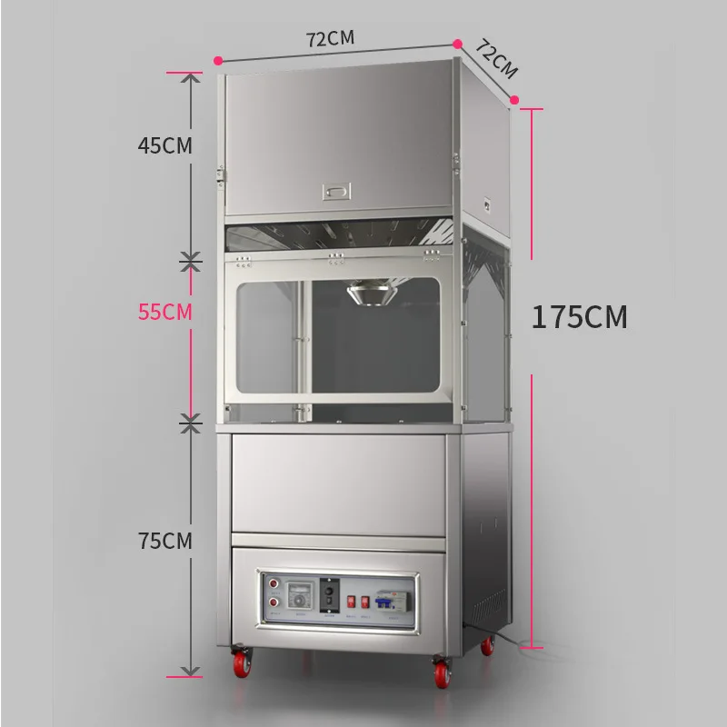 Supermarket Shopping Mall Smokeless Filter Electric Automatic Fried Chestnut Electromechanical