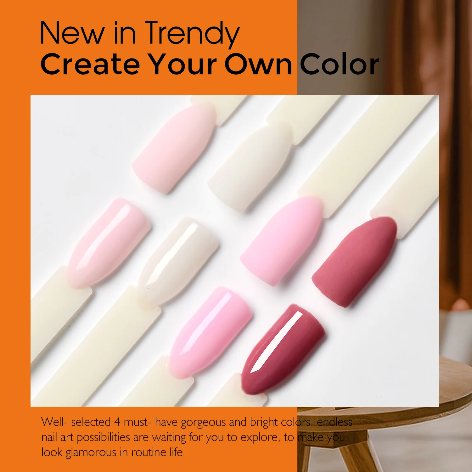 11pcs Dip Powder Nail Kit, 4 Colors Red Pink Dipping Powder Set and Base Top Coat Activator for Nail Home Salon Manicure