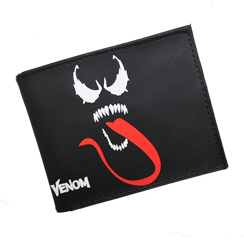 Miniso Comics Marvel Hero Venom Wallet PVC Short Pures with Coin Purse