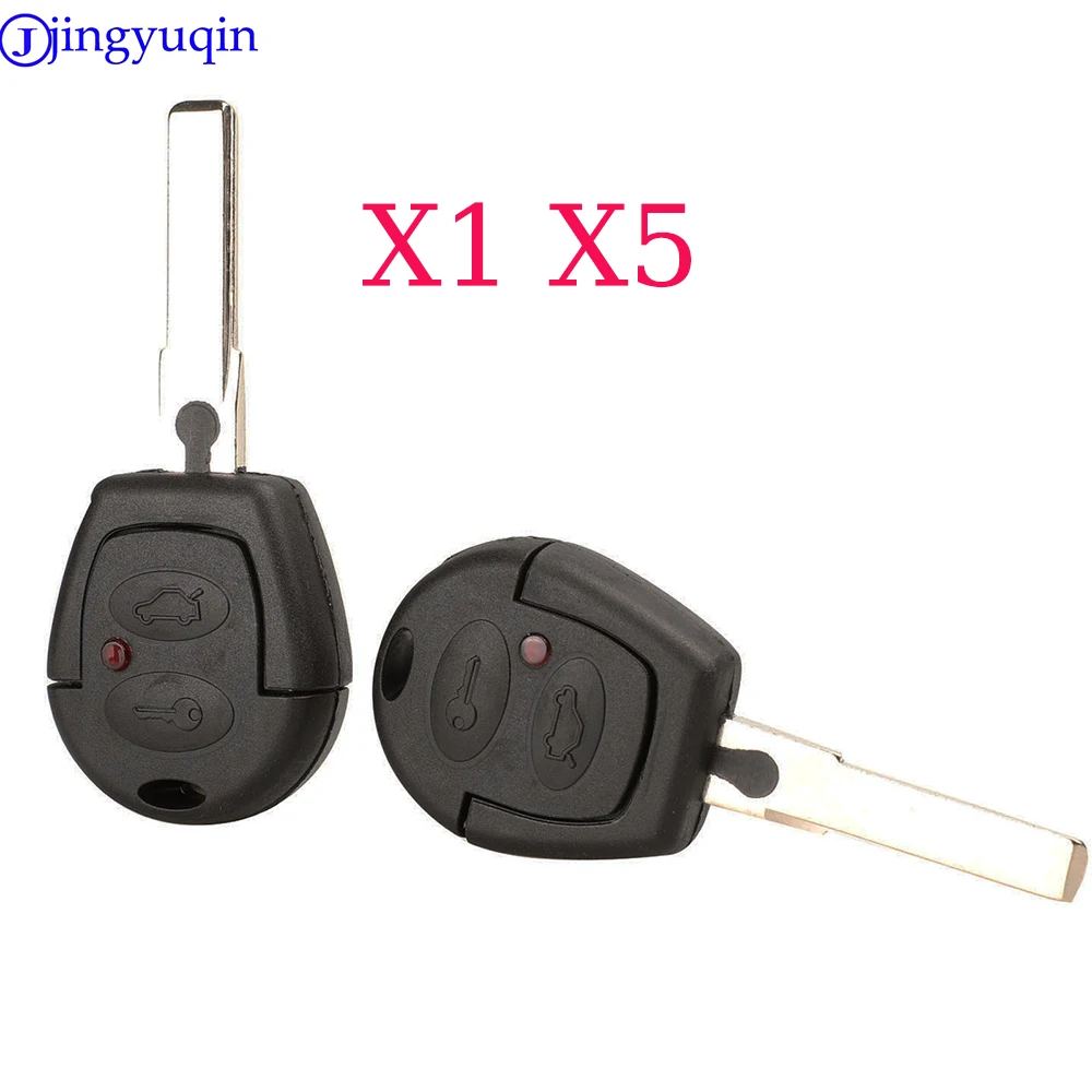 jingyuqin X1 X5 Remote Car Key Cover For VW Polo Golf Jetta Sharan For Seat Ibiza Leon Toledo Mii Altea For SKODA FABIA OCTAVIA