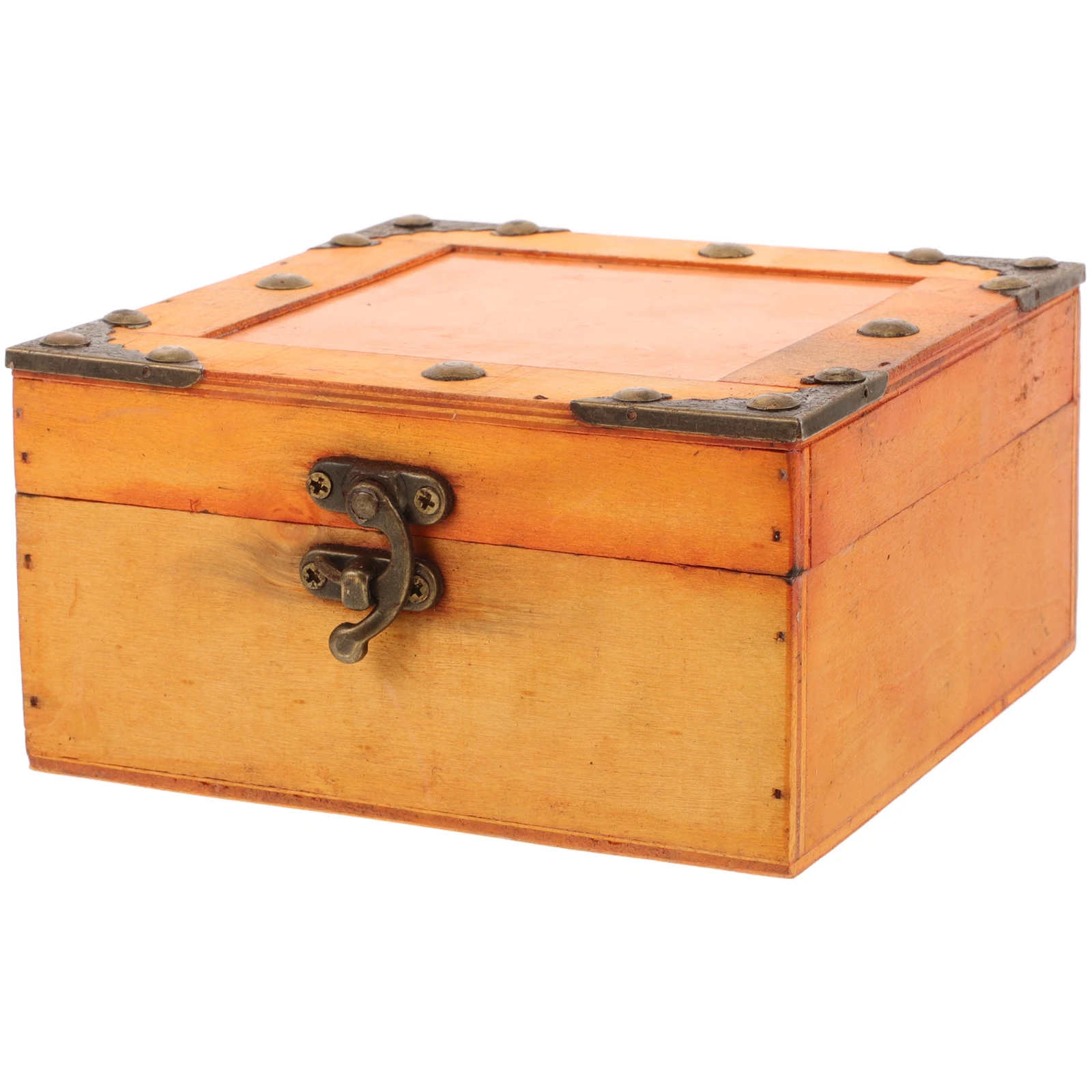 

Wooden Storage Box Keepsake Boxes Lock Money Jar Necklace Case Vintage Bank Tea Organizer Jewellery Container Bamboo Solution