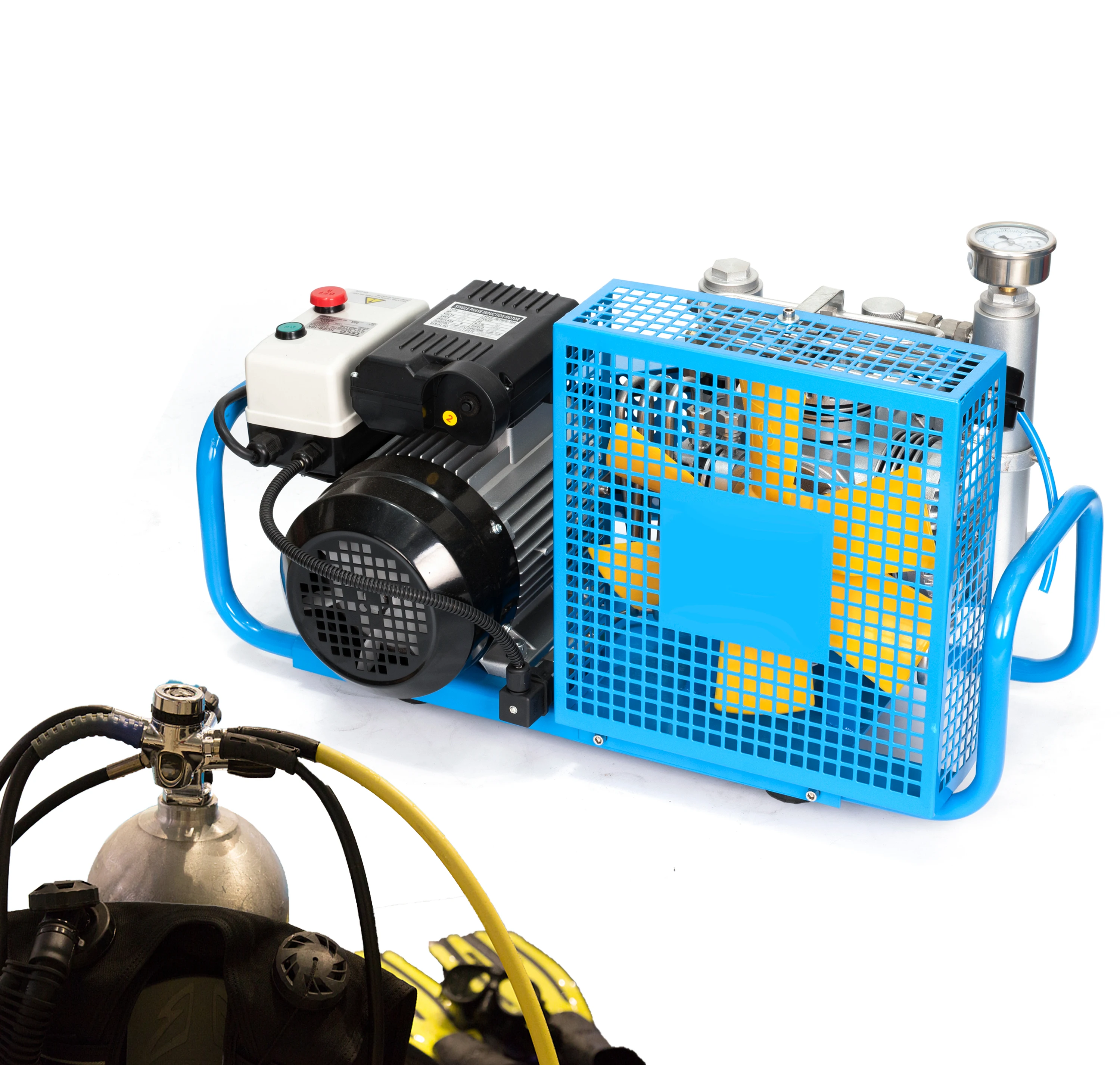 

Factory High Pressure Auto Stop Air Compressor scuba compressor for diving firefighting