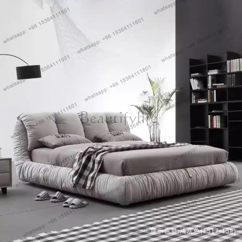 LJY king size Nordic Double bed 180x200cm Modern minimalist comfortable bedroom beds elegant luxury letto matrimoniale furniture