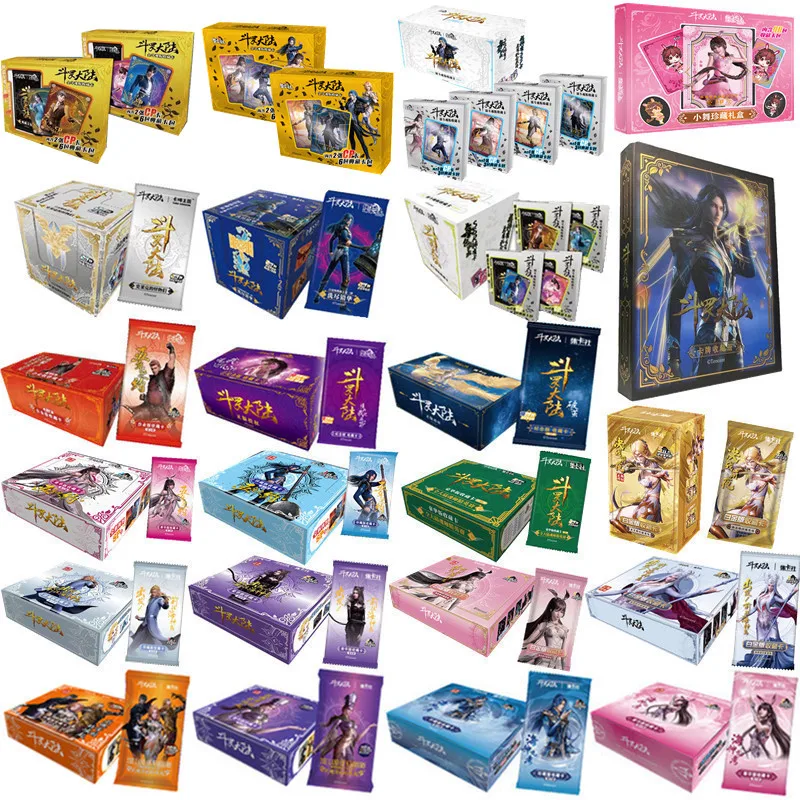 Newest Anime Douluo Continent Collection Card Box Character Rare Out of Print UR Two-Dimensional Collectible Card Boys Toys