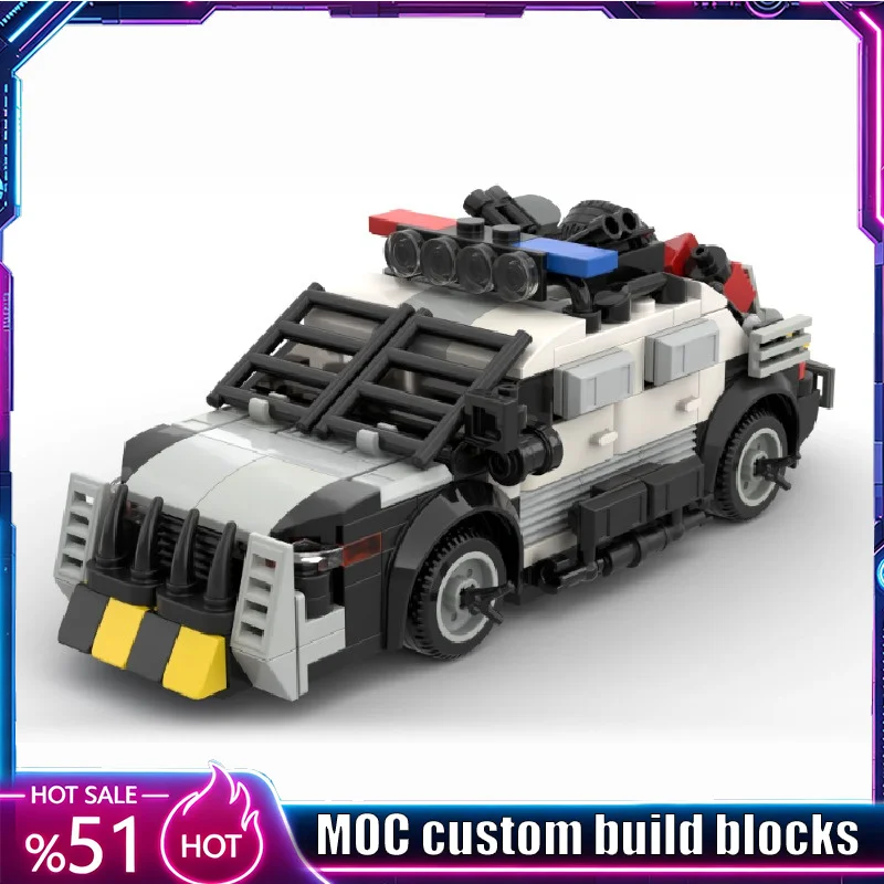 new-276parts-post-apocalyptic-patrol-car-model-custom-building-blocks-diy-assembly-puzzle-technology-creative-toy-learning-gift