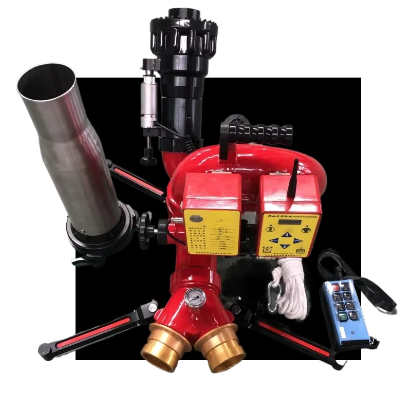 60L Lightweight 80 Fire Wireless Remote-Controlled Self-Oscillating Fire Water Cannon Flexible Remote
