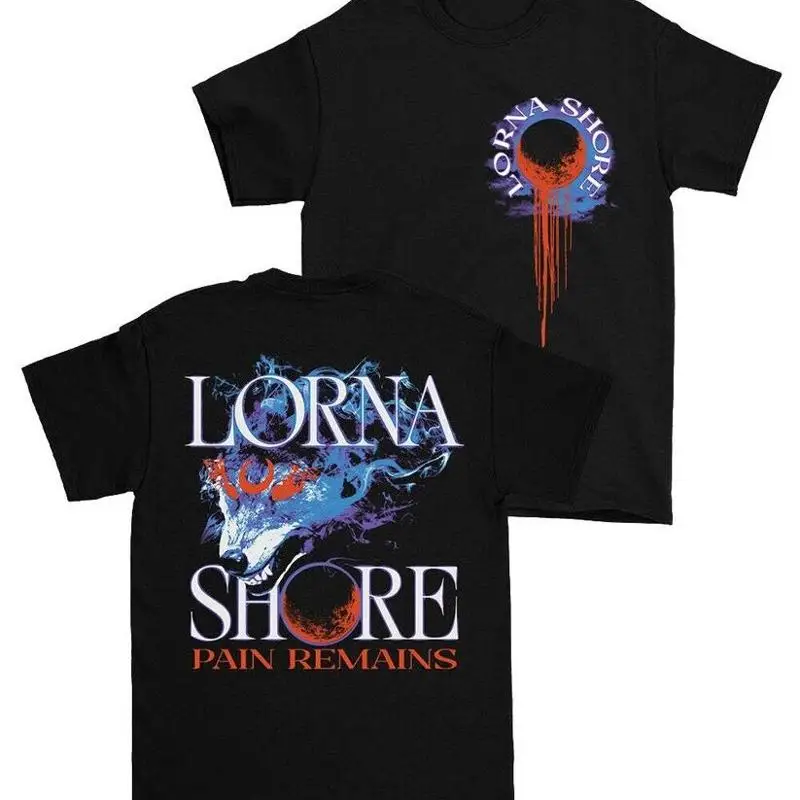 

Черная хлопковая футболка Lorna Shore Band S 5XL ZL036