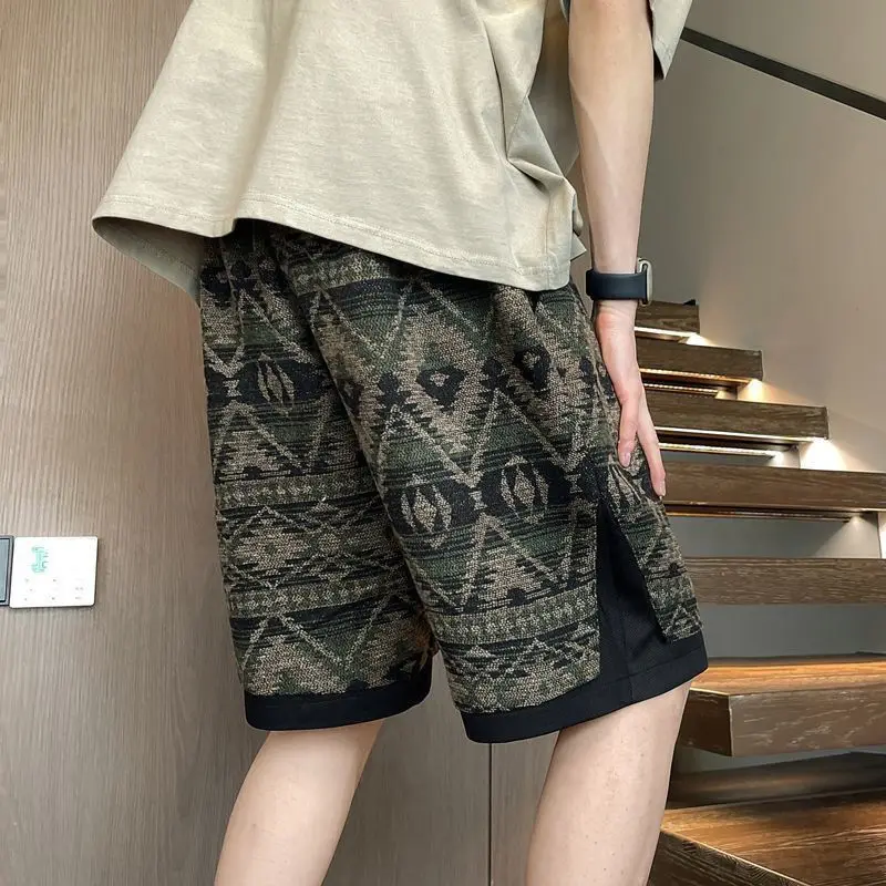 Casual Two Piece Set for Men Summer Loose Short Sleeve T Shirt and Shorts Teen Athletic Outfit