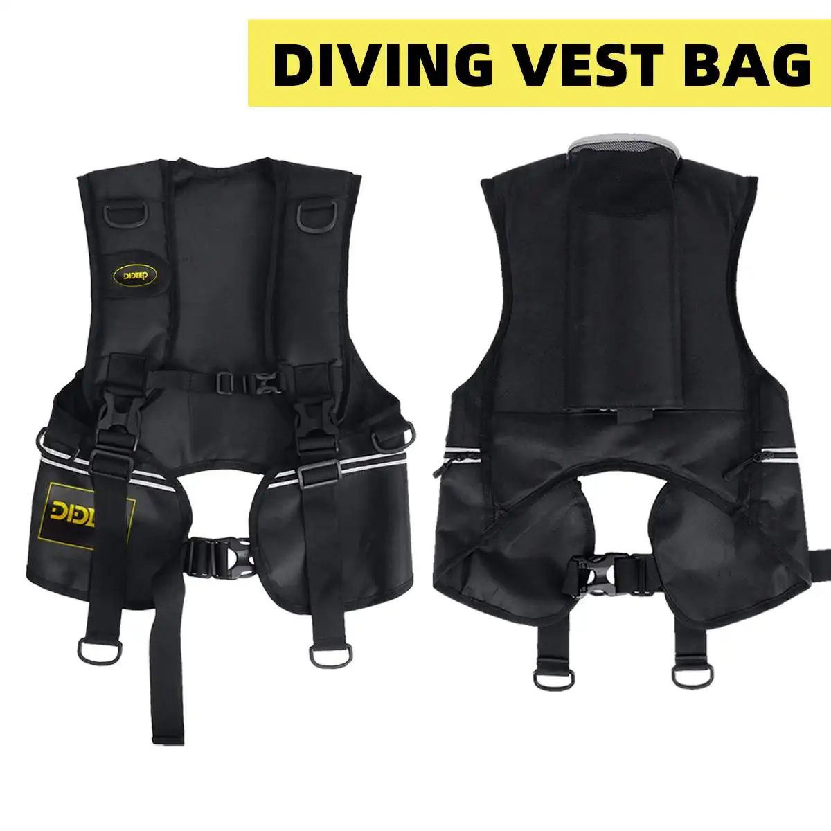 Scuba Drving Tank Vest Bag for 2L Scuba Tank Diving Oxygen Cylinder Storage Back Bag Snorkeling Dive Equipment