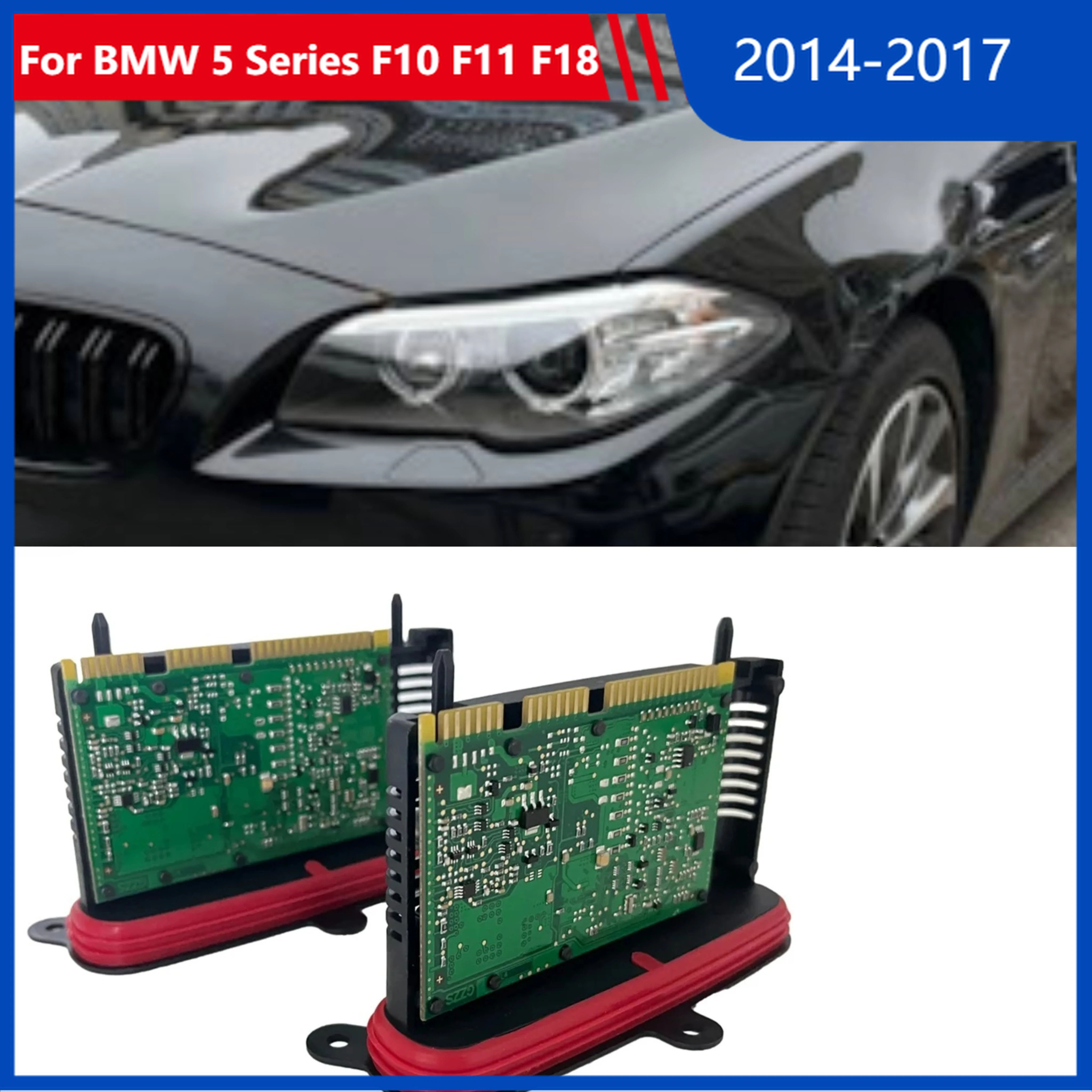 

For BMW 5 Series F10 F11 F18 2014-2017 Xenon Ballast Control Unit Car Headlight TMS Driver Module OE 63117355073 6311 735 507 3