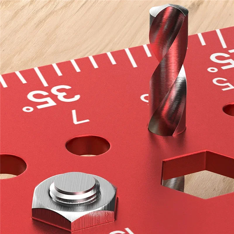 ABZV-Righello triangolare Strumento per la lavorazione del legno multi-angolo con perno di posizionamento Funzionalità di marcatura per tracciatura ad angolo retto ad alta precisione