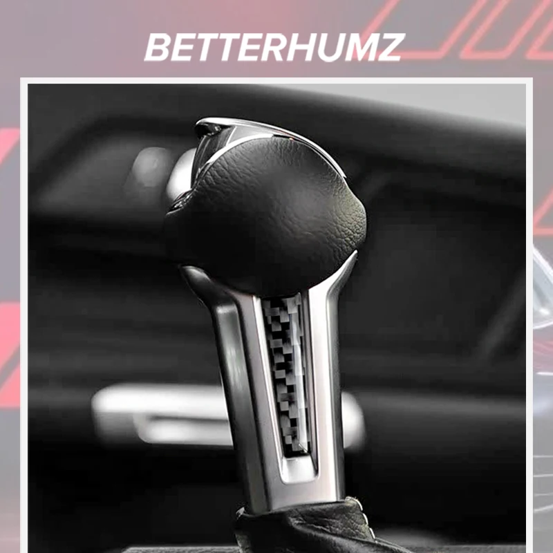 For Ford Mustang GT 2024 2025- Carbon Fiber Center Console Gear Shift Knob Side Trim Sticker Car Interior Tuning Accessories