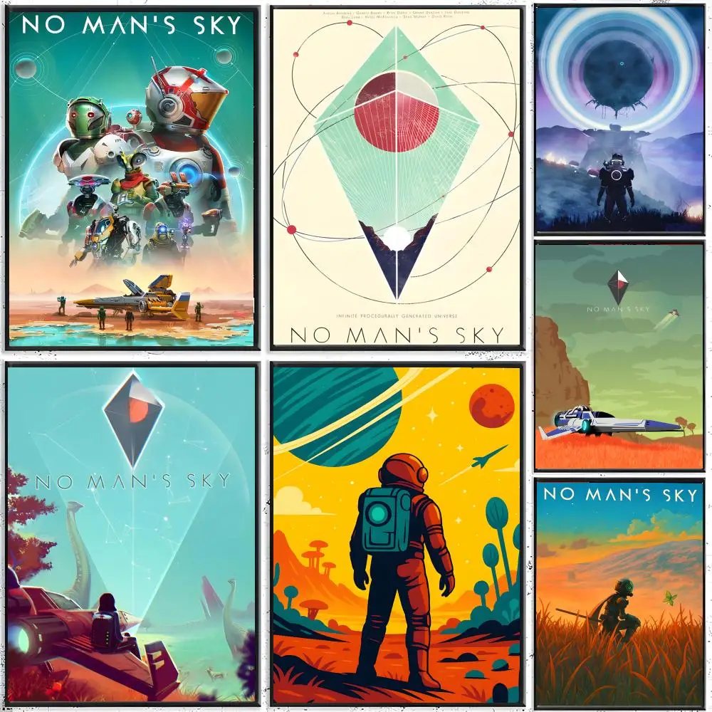 ANIME No Man S-sky Poster Classic poster and wall art prints are suitable for living rooms, bedrooms, bars