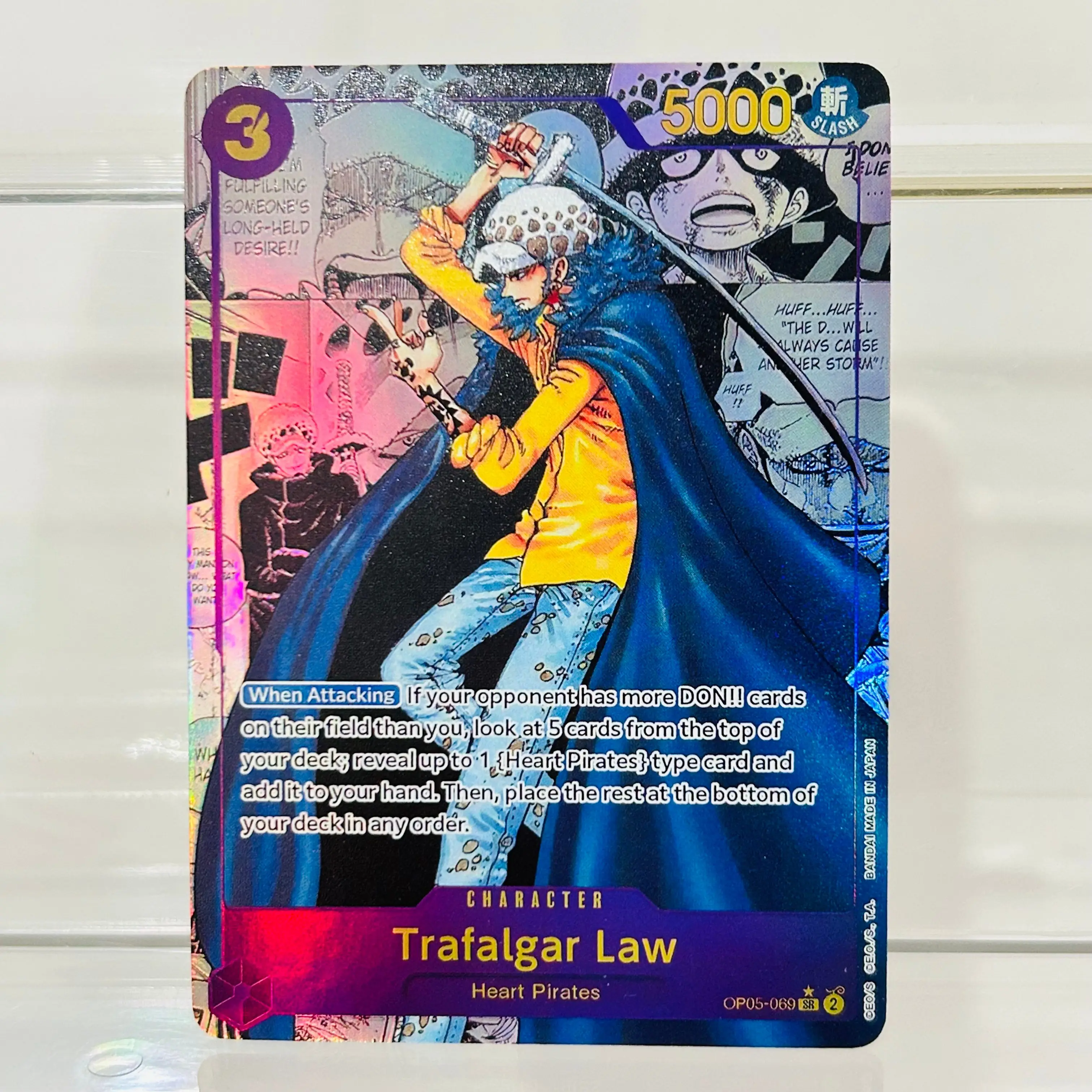 One Piece Sogeking OP03-122 SEC Card English Version Holographic Texture Perfect Condition DIY Premium Anime Collection Card view 6