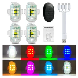 Remote Control Aircraft LED Strobe Lights Flash Position Wireless Light RC Fix Wing Aircraft Airplane Helicopter Warning Light