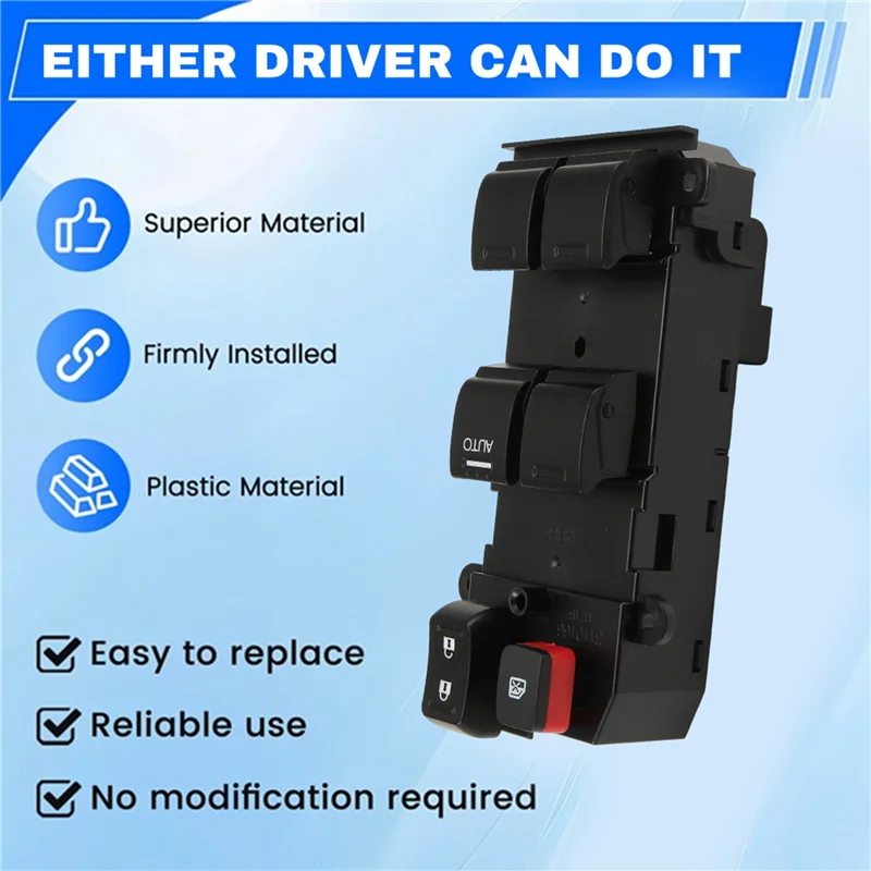 【BARU】Saklar Pengganti Power Window Depan Kanan Untuk Honda Mobilio MPV 35750-TF0-E01 35750TF0E01 Kontrol Pengangkat Kaca Jendela