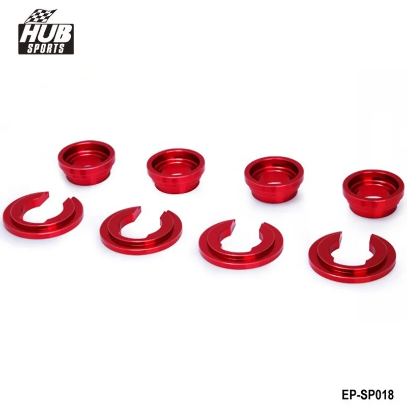 RED SUBFRAME SUN FRAME BUSHING COLLARS SET Jdm FOR NISSAN S13 S14 240SX HU-SP018