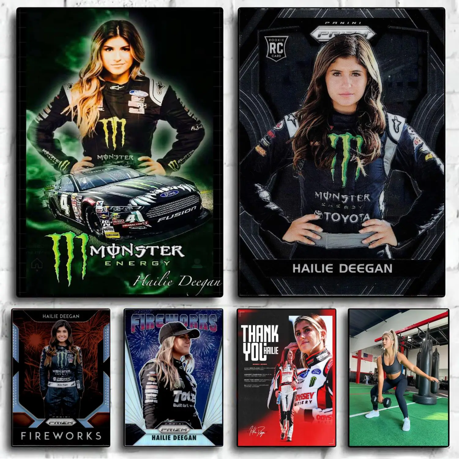 hailie deegan Poster Decorative Painting Canvas Poster Wall Art Living Room Posters Bedroom Painting