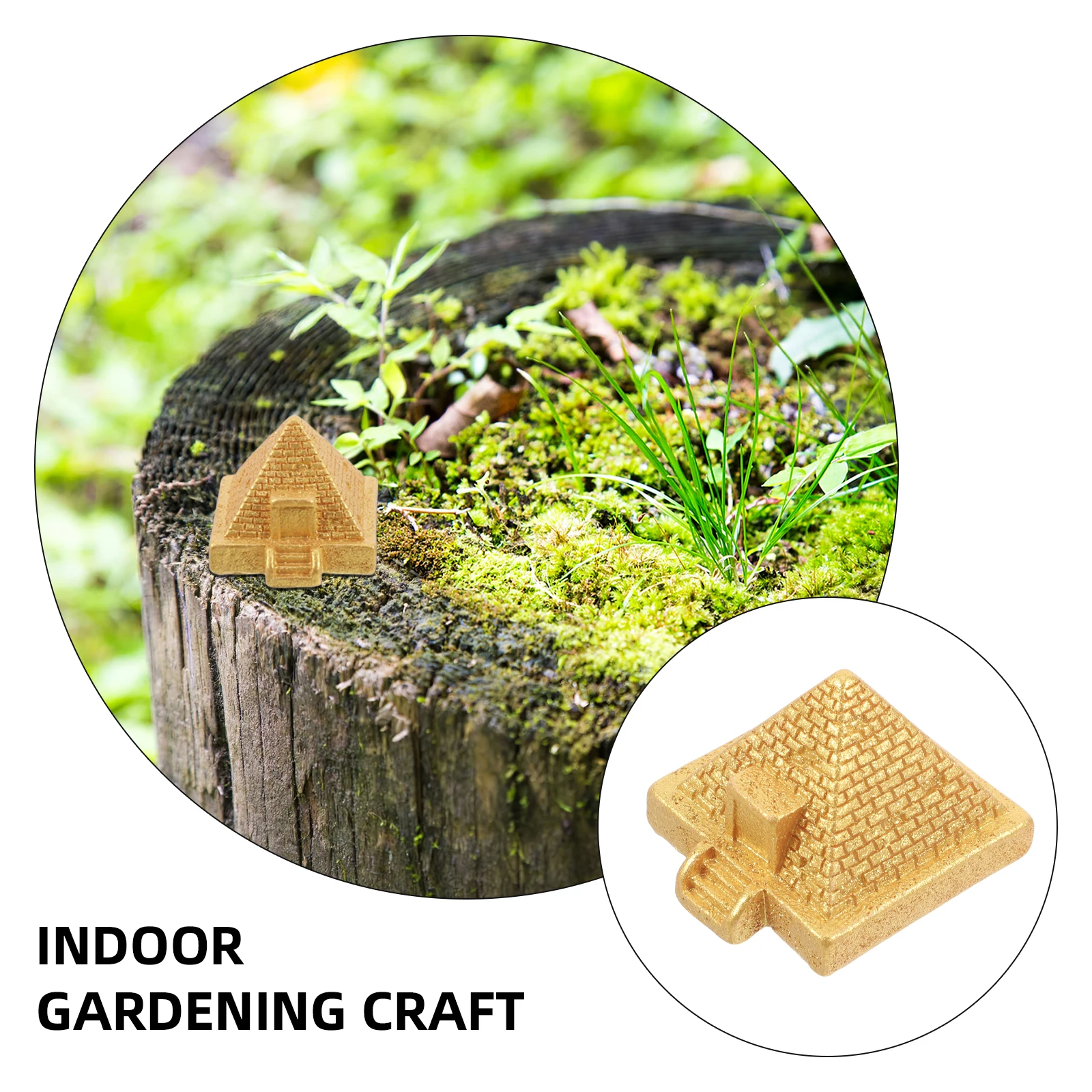 

12pcs Mini Egyptian Pyramid Resin Ancient Egypt Decor For Home Bookshelf Office Garden Landscaping Micro Succulent Planter