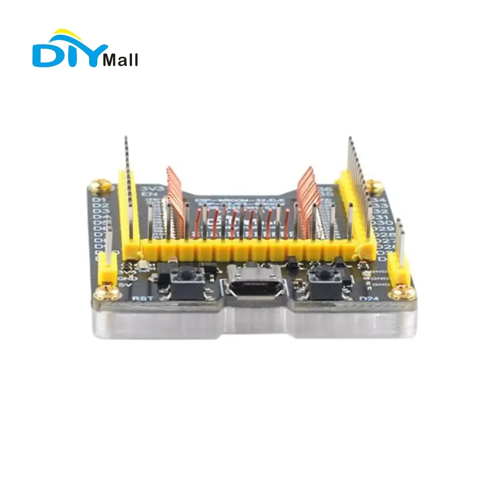 ESP32-WROOM-32U Wi-Fi BT BLE Module 4MB Flash ESP32-D0WD Core with ESP32-WROOM-32 Burn Fixture Test Board for ESP32