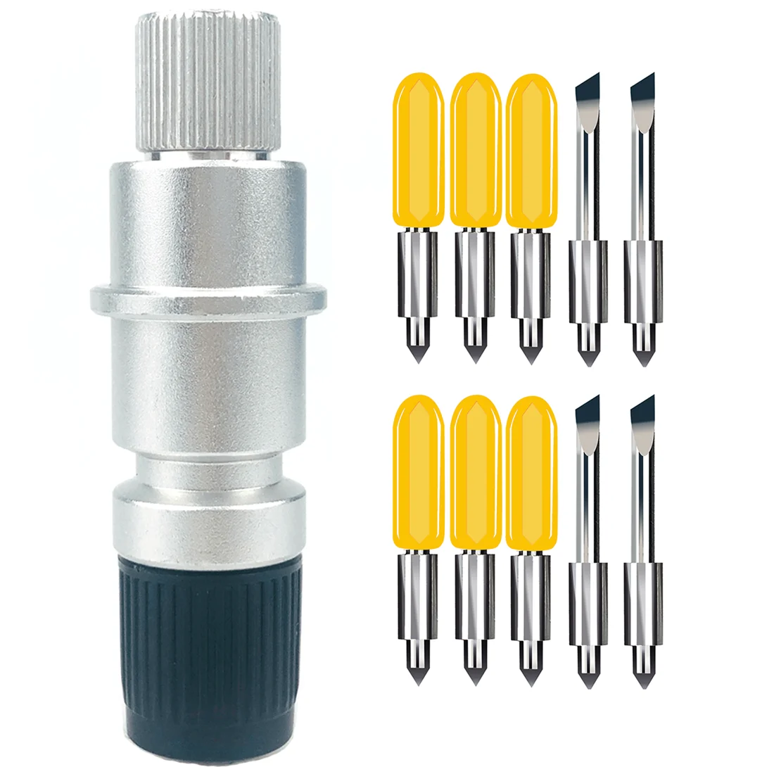 

30 Degree 10pcs CB15 Plotter Blades For Graphtec Silhouette Cameo 3 2 1 Portrait 1 2 + 1pc Blade Holder Free Shipping