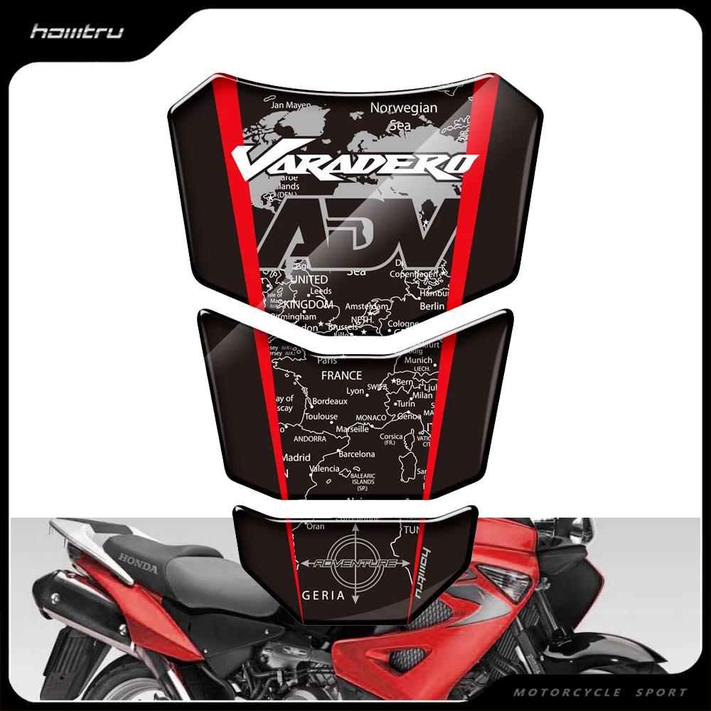 3D Resin Motorcycle Tank Pad Protector Sticker for Honda Varadero XL 125 250 1000