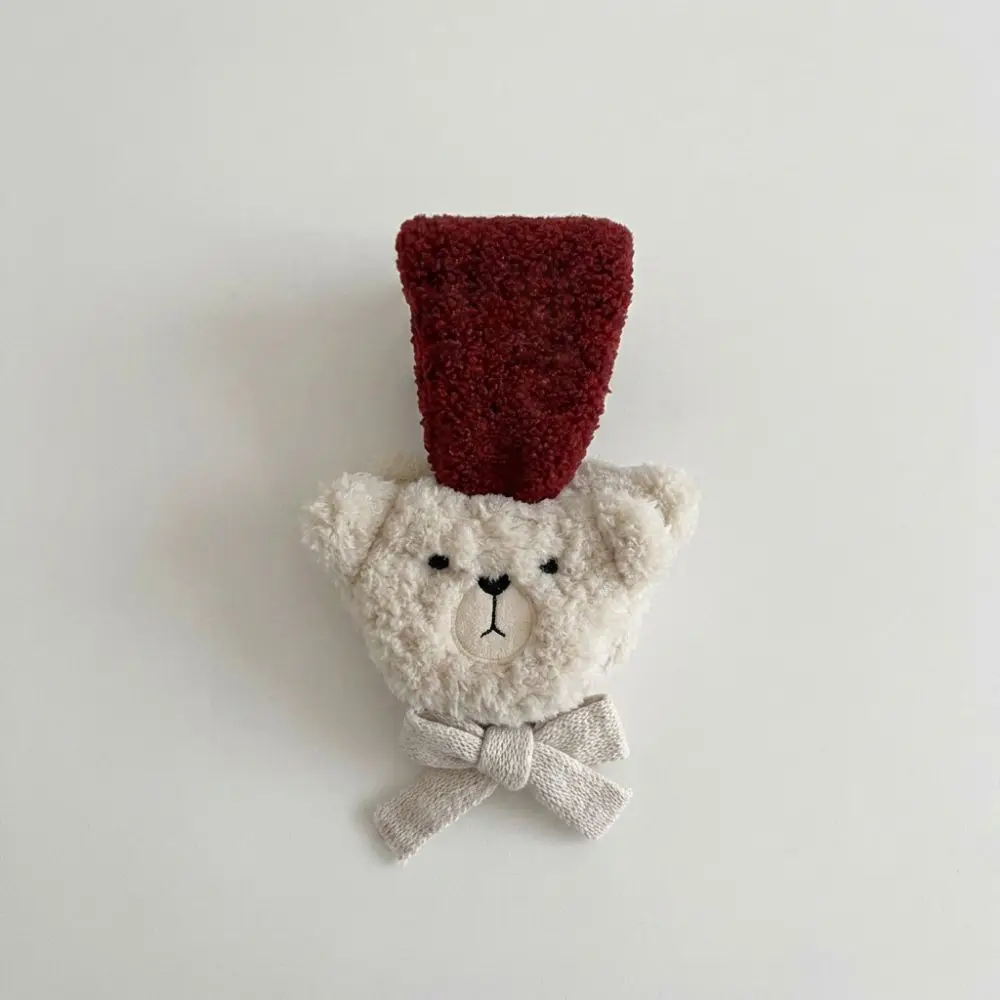 Foldable Cute Bear Ear Bag Windproof Thickened Winter Ear Warmer Soft Fluffy Adjustable Cartoon Bear Ear Muff Cold Protection