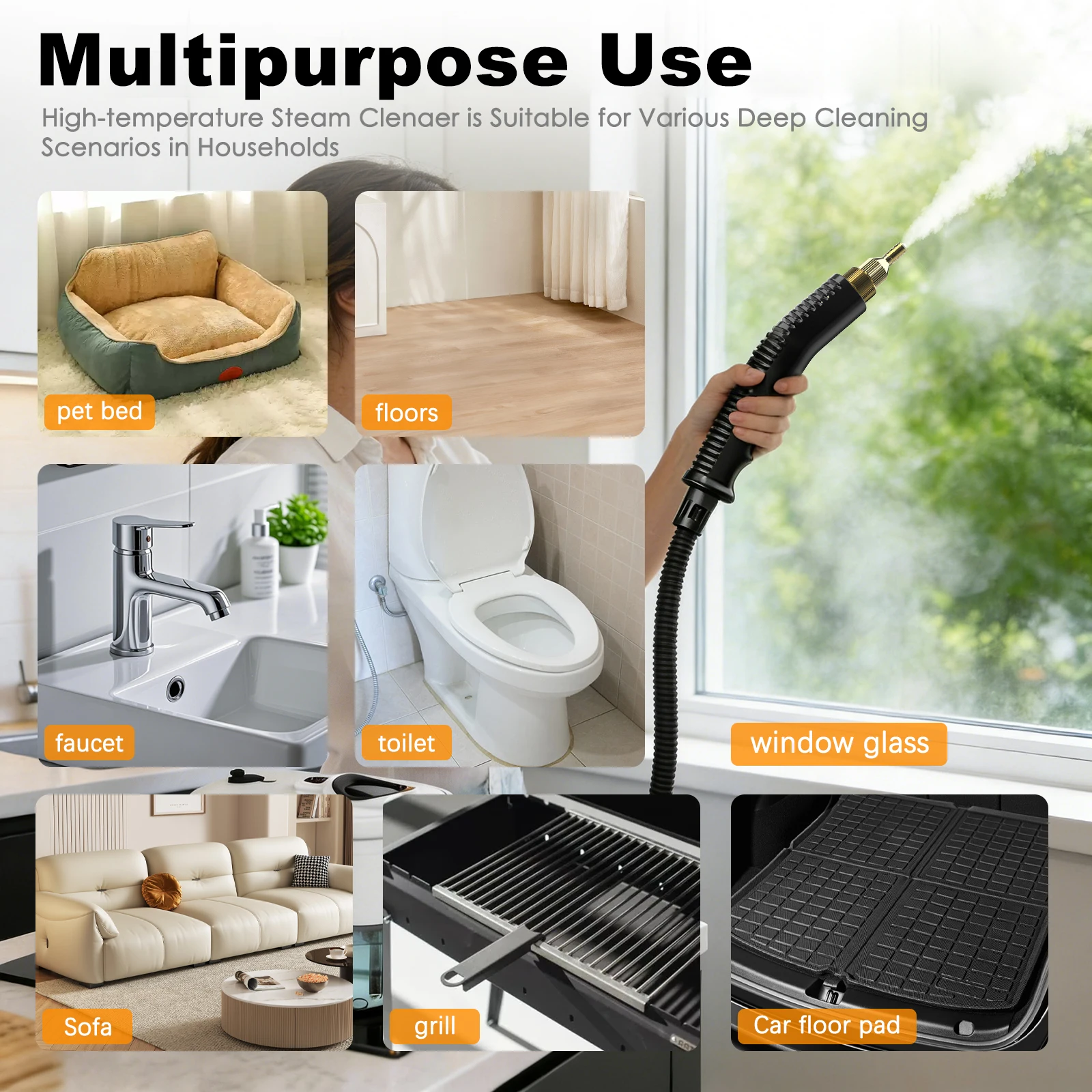 High Pressure 3000PSI Portable Electric Power Washer for Car Home Patio Driveway Cleaning Machine