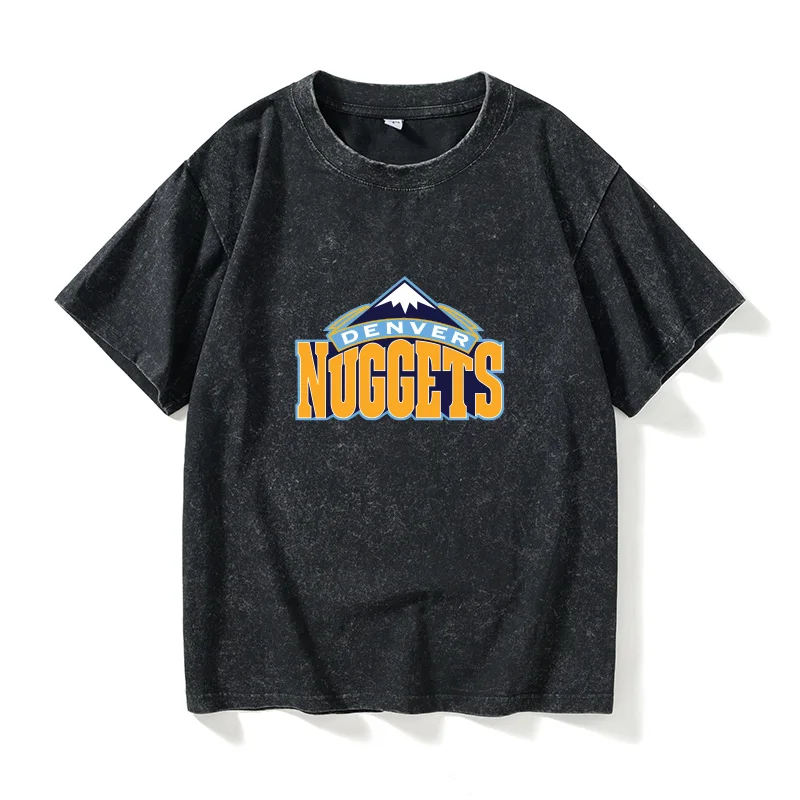 

Loose Fit Basketball Sport T-Shirt Short Sleeve round Neck Denver Nuggets Jokic Summer Casual Cotton Top for Men And Women