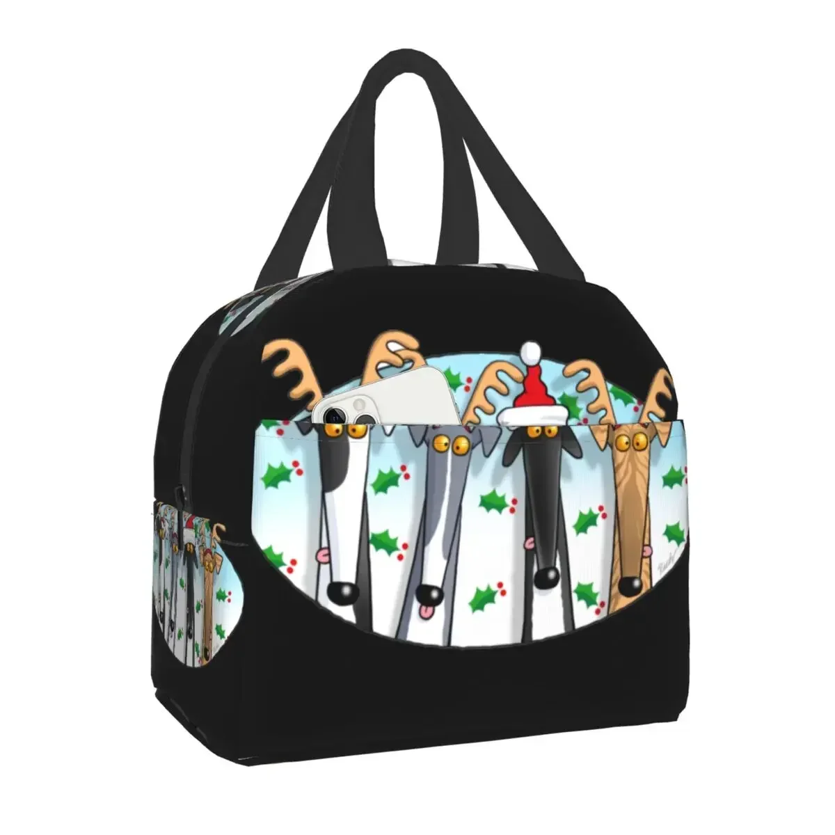 Scottish Terrier Resuable Lunch Boxes Women Multifunction Butterfly Scottie Dog Thermal Cooler Food Insulated Lunch Bag
