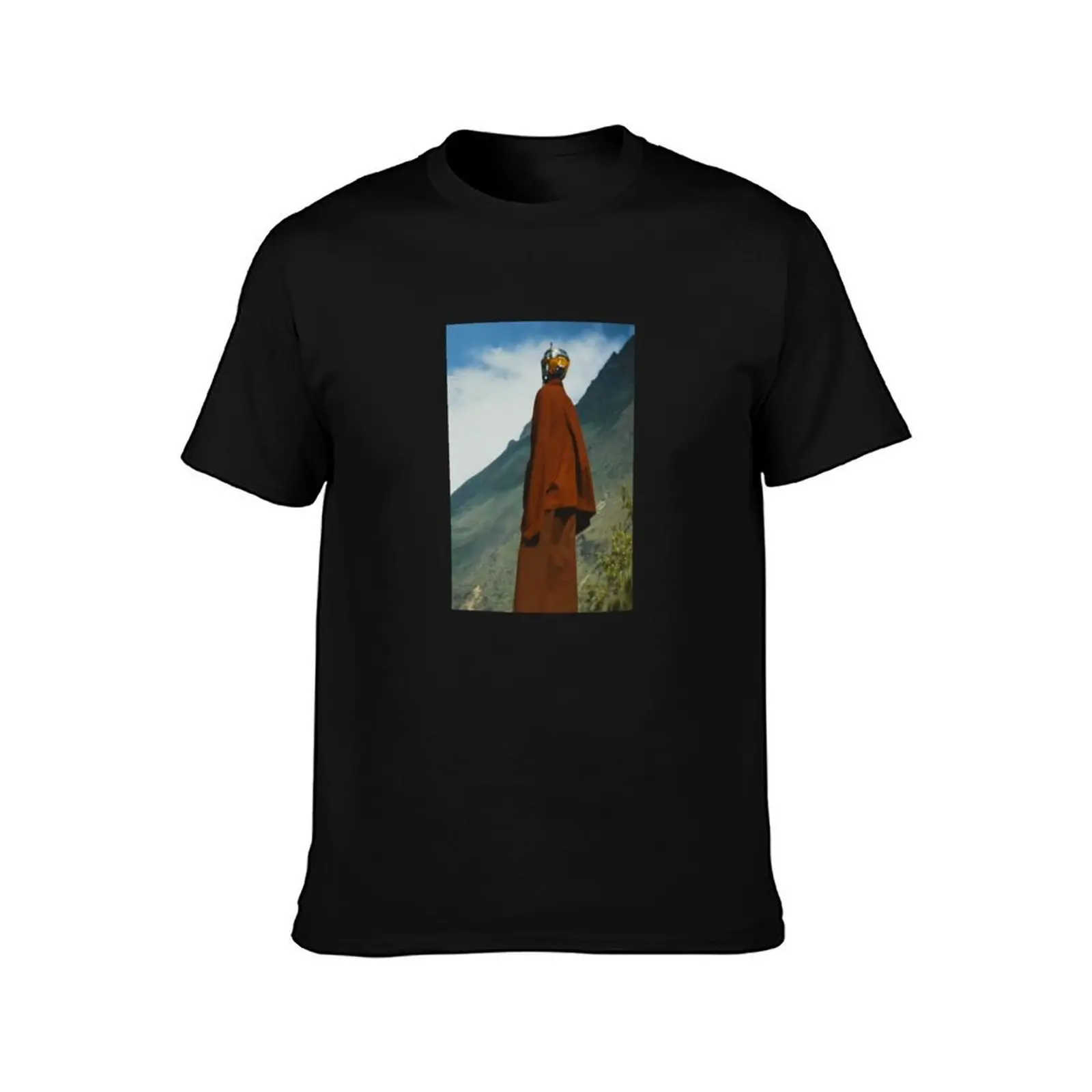 Tall MONK T-Shirt, Summer Casual Cotton Tee, Oversized Streetwear Tops, Vintage Graphic Print, Loose Fit Short Sleeve