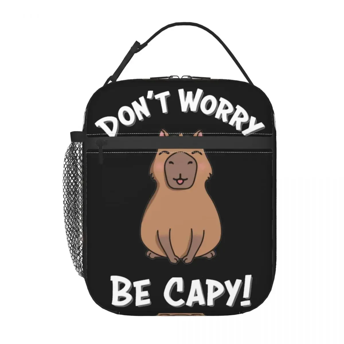 

Cute Capybara Merch Insulated Lunch Bag For Picnic Lovely Animal Food Box Portable Cooler Thermal Lunch Boxes for Office Picnic