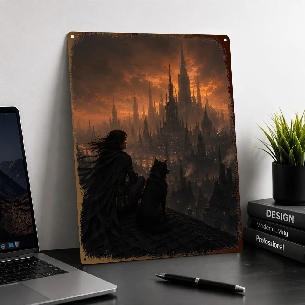 Vin And Oreseur Mistborn City Printed Poster Personalized Aluminum Metal Sign Celestial Glow Style Wall Art Chosen By Dreamers