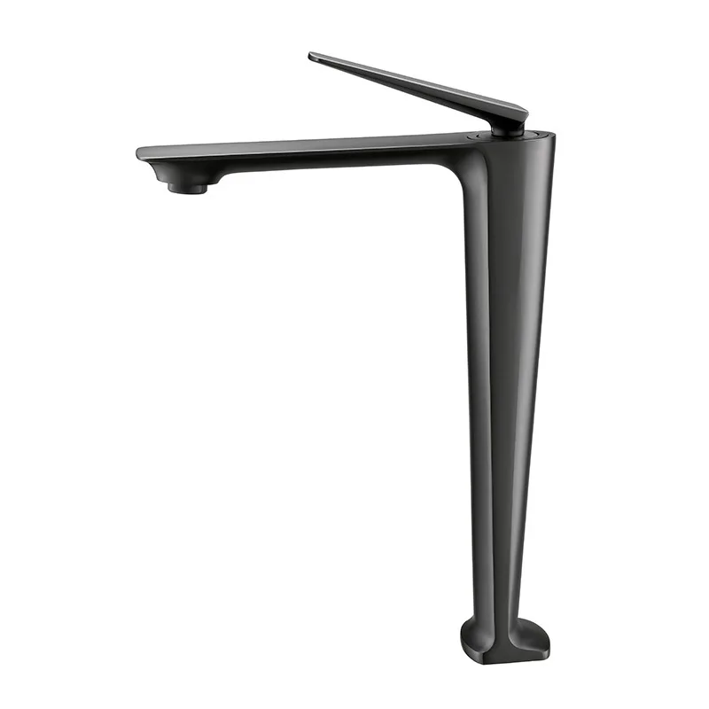 

Rose Gold Basin Faucet Brushed Gold Tall Bathroom Sink Mixer Tap Hot Cold Deck Mounted Toilet Water Tap Black