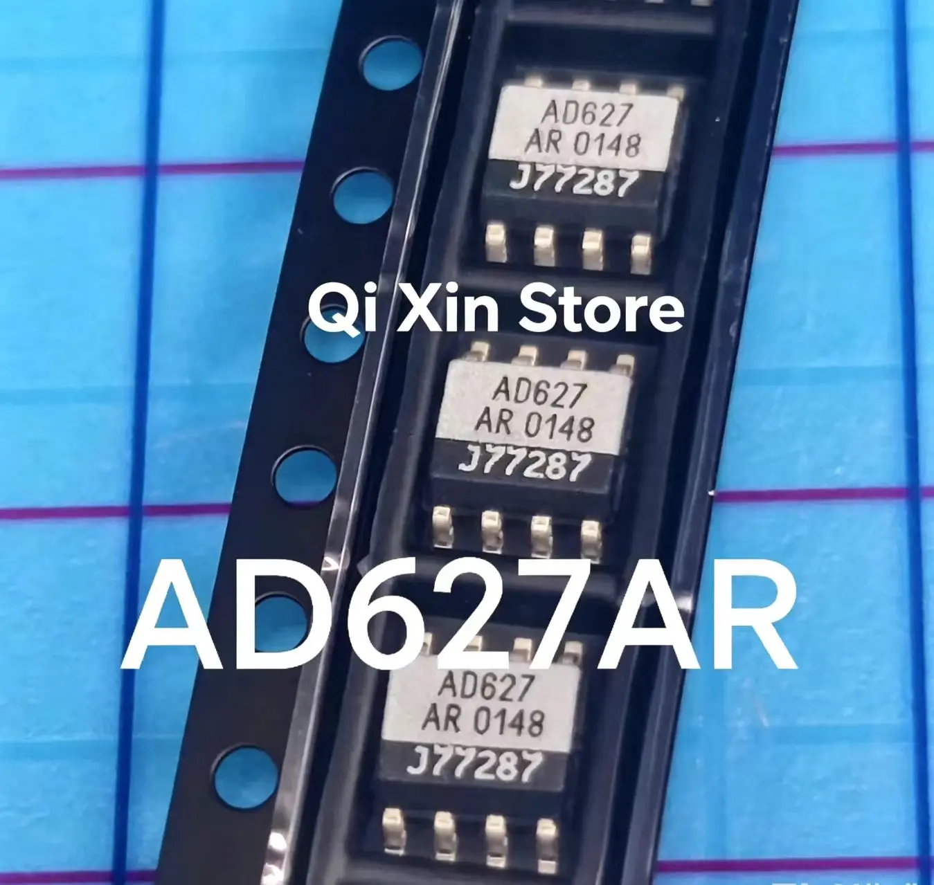 AD627, AD627AR, AD627ARZ – Brand-new, factory-sealed instrumentation amplifiers in SOIC-8 packages