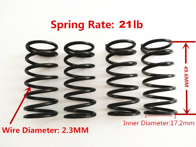 4pcs High Lift Shock Springs (21lb) For Traxxas E-Revo New E Revo 2.0 Revo Slayer Pro 4X4 Summit 5460