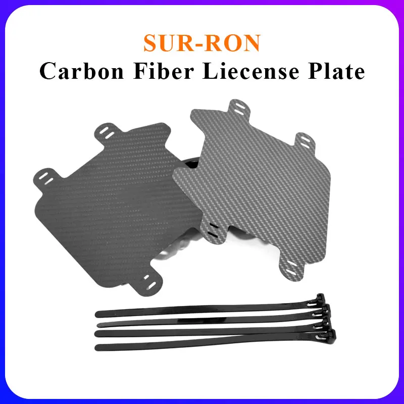 For SURRON SUR-RON Light Bee Light  X Carbon Fiber Liecense Plate Front Plate  Motorcycle Accessories Liecense Plate