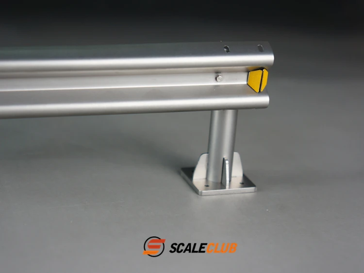Scaleclub 1:14 1:10 Simulations-Szenen-Metall-Autobahn-Leitplanke für Tamiya Lesu für Scania Man Actros Volvo Autoteile RC Truck – Detail 4